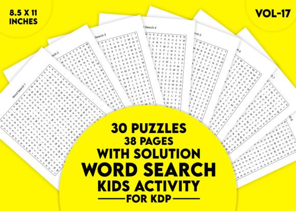 Engaging and Educational: How Word Search Kids Activity for KDP Vol-17 Supports Learning Through Play